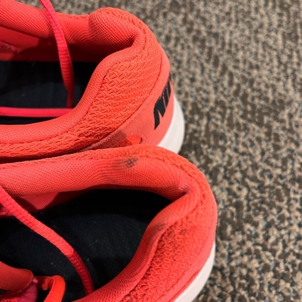 Nike Women's Bright Pink Mesh Sneakers with Black Swoosh - Picture 7 of 7